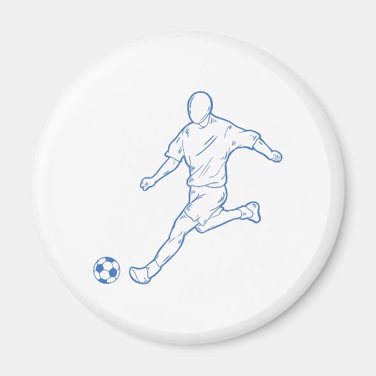 サッカー選手 マグネット (正面)