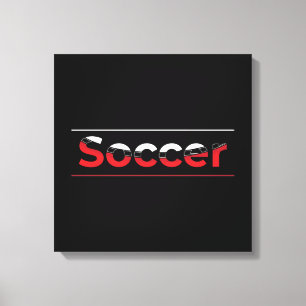 サッカー選手 – ミニマリストアートジオメトリックアーチ キャンバスプリント