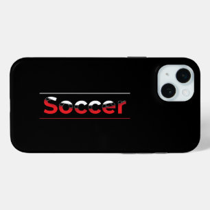 サッカー選手 – ミニマリストアートジオメトリックアーチ iPhone 15 MINIケース