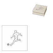 サッカー選手 ラバースタンプ (押印)