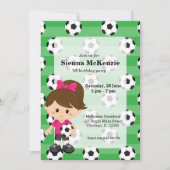 サッカー選手 招待状 (正面)