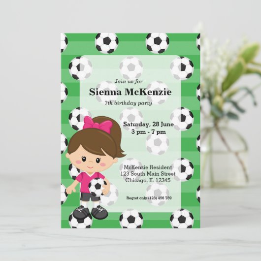 サッカー選手 招待状 (スタンド正面)