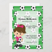 サッカー選手 招待状 (正面/裏面)