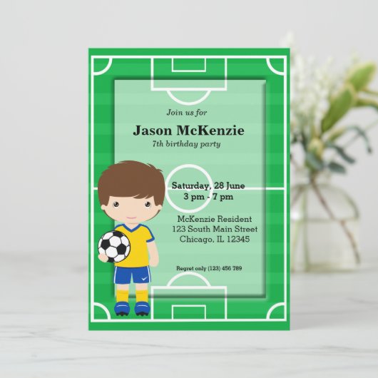 サッカー選手 招待状 (スタンド正面)