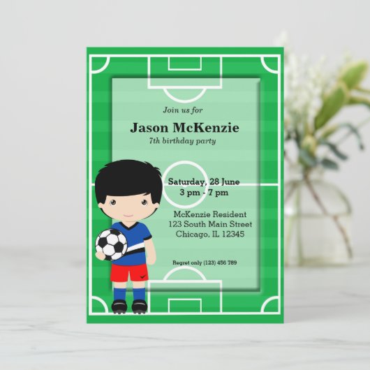 サッカー選手 招待状 (スタンド正面)