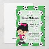 サッカー選手 招待状 (正面/裏面)