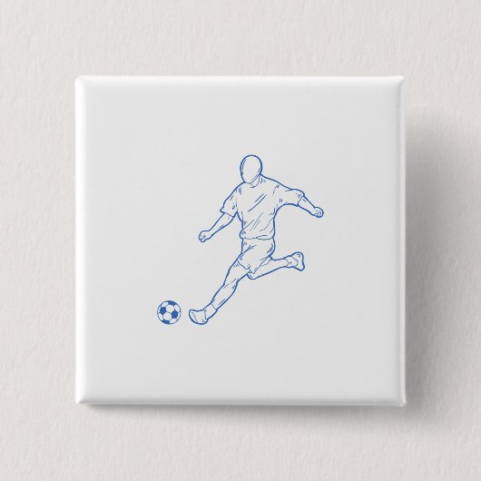 サッカー選手 缶バッジ (正面)