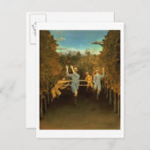 サッカー選手,1908 (キャンバス上の油) ポストカード (正面/裏面)