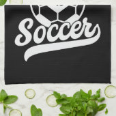 サッカー選手ADD NAMEサッカーチームパーソナライズされた キッチンタオル (折り畳み)