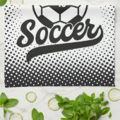 サッカー選手ADD NAMEサッカーチームパーソナライズされた キッチンタオル (折り畳み)