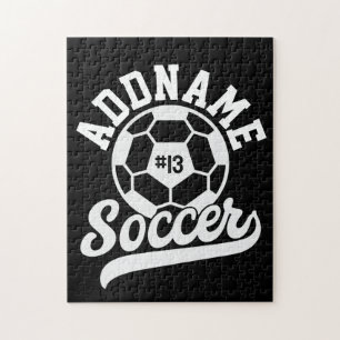 サッカー選手ADD NAMEサッカーチームパーソナライズされた ジグソーパズル