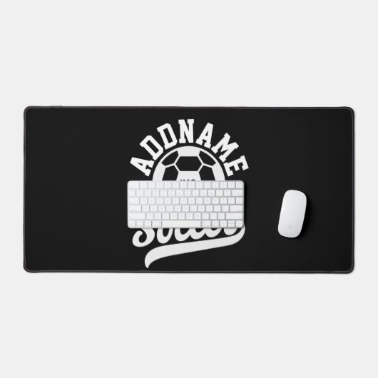 サッカー選手ADD NAMEサッカーチームパーソナライズされた デスクマット (キーボード&マウス)