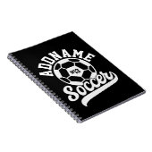 サッカー選手ADD NAMEサッカーチームパーソナライズされた ノートブック (右側)