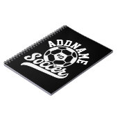 サッカー選手ADD NAMEサッカーチームパーソナライズされた ノートブック (左側)