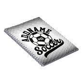 サッカー選手ADD NAMEサッカーチームパーソナライズされた ノートブック (右側)