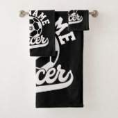 サッカー選手ADD NAMEサッカーチームパーソナライズされた バスタオルセット (インサイチュ)