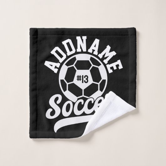 サッカー選手ADD NAMEサッカーチームパーソナライズされた バスタオルセット (ウォッシュタオル)