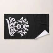 サッカー選手ADD NAMEサッカーチームパーソナライズされた バスタオルセット (ハンドタオル)