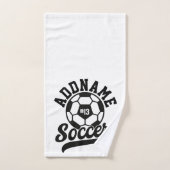 サッカー選手ADD NAMEサッカーチームパーソナライズされた バスタオルセット (ハンドタオル)