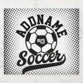 サッカー選手ADD NAMEサッカーチームパーソナライズされた ビールラベル (シングルラベル)