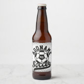 サッカー選手ADD NAMEサッカーチームパーソナライズされた ビールラベル (正面)