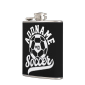 サッカー選手ADD NAMEサッカーチームパーソナライズされた フラスク (左)