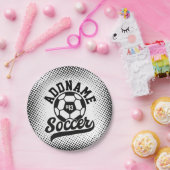 サッカー選手ADD NAMEサッカーチームパーソナライズされた ペーパープレート (パーティー)