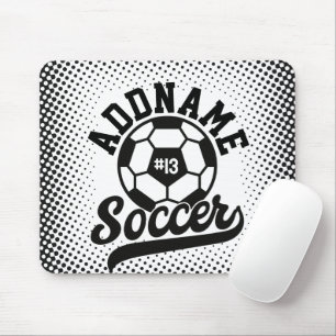 サッカー選手ADD NAMEサッカーチームパーソナライズされた マウスパッド
