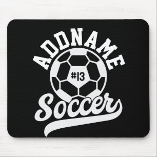 サッカー選手ADD NAMEサッカーチームパーソナライズされた マウスパッド
