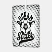 サッカー選手ADD NAMEサッカーチームパーソナライズされた メタルオーナメント (正面左)