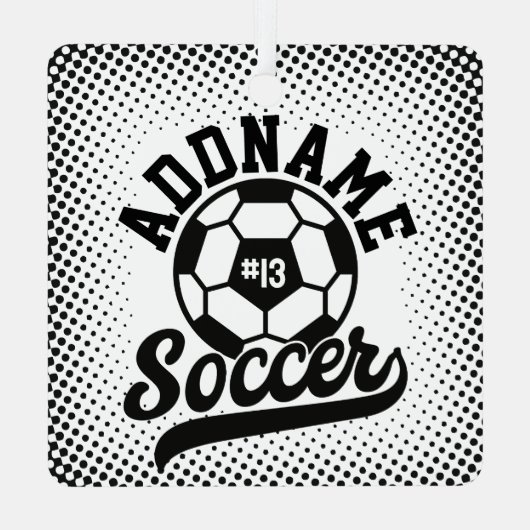 サッカー選手ADD NAMEサッカーチームパーソナライズされた メタルオーナメント (裏面)