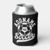 サッカー選手ADD NAMEサッカーチームパーソナライズされた 缶クーラー (缶正面)
