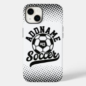 サッカー選手ADD NAMEサッカーチームパーソナライズされた Case-Mate iPhoneケース (裏面)