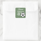 サッカー部 部活 名前  スクエアシール (バッグ)