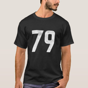 サッカー野球バスケースのスポーツブロック番号79 Tシャツ