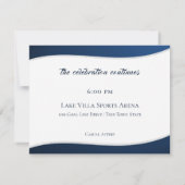 サッカー野球バー(ユダヤ教の)バル・ミツバー披露宴カード 招待状 (裏面)