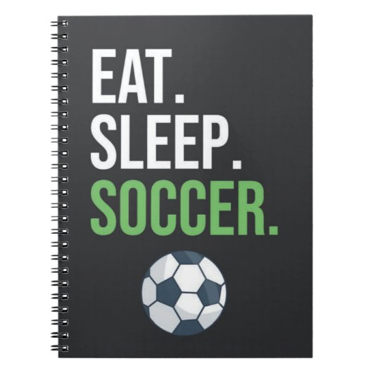 サッカー関連ギフトスポーツ皮肉ファンチーム彼女 ノートブック (正面)