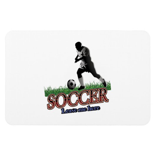 サッカー離れの私 マグネット (横)