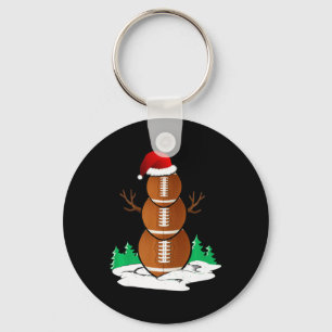 サッカー雪だるまボールクリスマスパジャマギフトメンズ キーホルダー