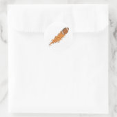 サッカー飛んでいる ラウンドシール (バッグ)