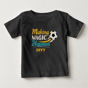 サッカー魔法の実現 ベビーTシャツ