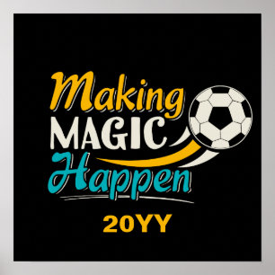 サッカー魔法の実現 ポスター