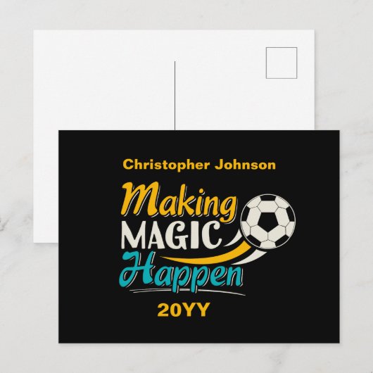 サッカー魔法の実現 ポストカード (正面/裏面)