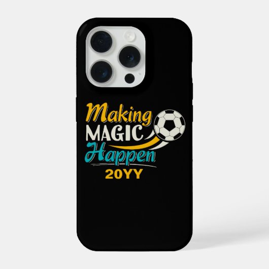 サッカー魔法の実現 iPhoneケース (裏面)