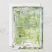 サッカー1回目の誕生日 |フットボールサッカー誕生日 招待状 (裏面)