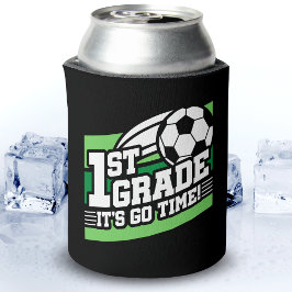 サッカー1年生サッカーの初日新学期 缶クーラー