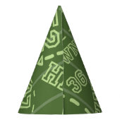 サッカー1年目のダウンサッカーBIrthdayパーティー パーティーハット (裏面)