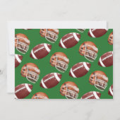 サッカー1年目のダウンフォト誕生日 招待状 (裏面)