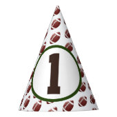サッカー1年目のダウン誕生日 パーティーハット (正面)