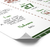 サッカー1年目の誕生日マイルストーンのポスター ポスター (角)